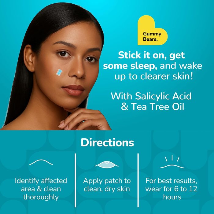 Bioswiss acne patch gummy bear lifestyle woman