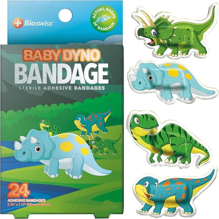 Bioswiss Baby Dyno dinosaur bandage pack
