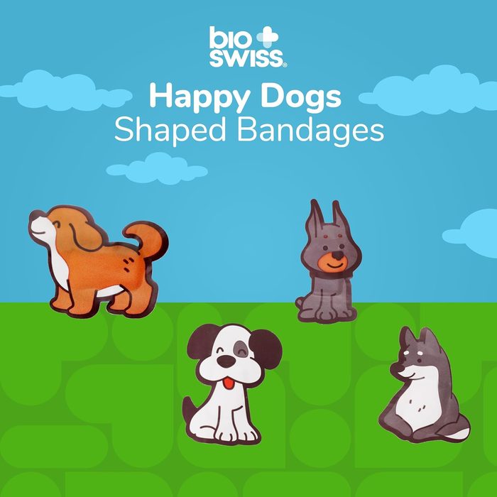 Bioswiss Happy Dogs shaped bandage shapes