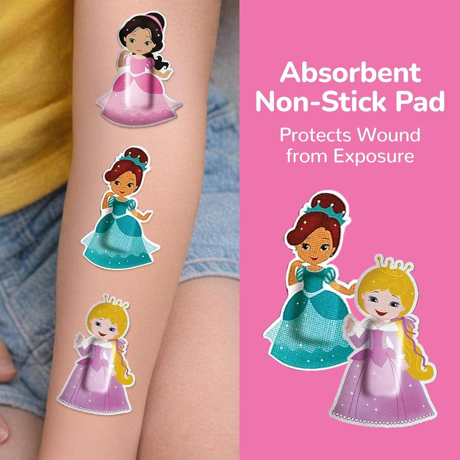 Child wearing Bioswiss princess shaped bandages