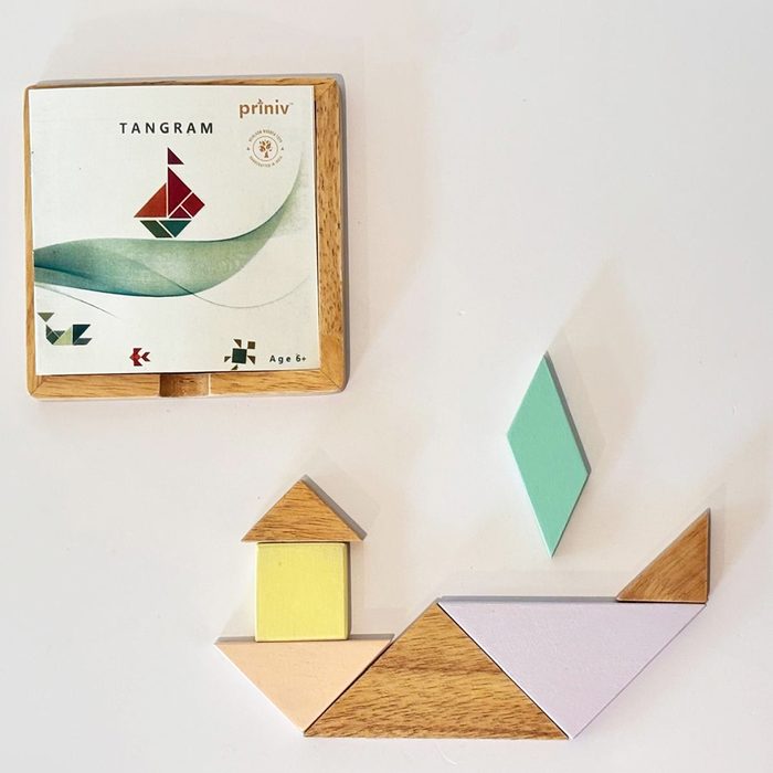 Wooden tangram puzzle Montessori