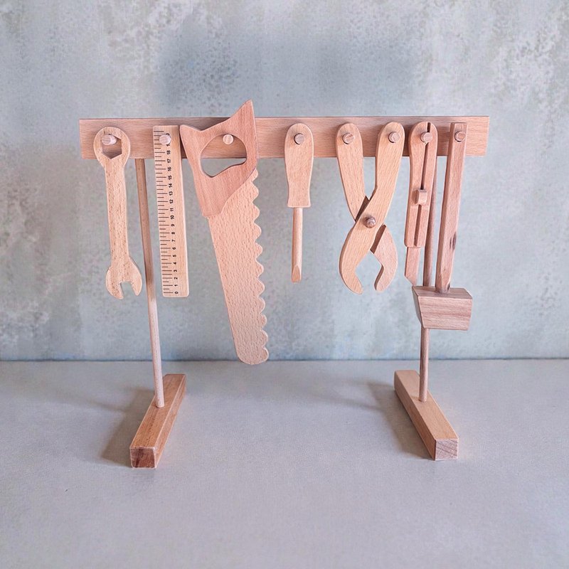Wooden tool kit toy