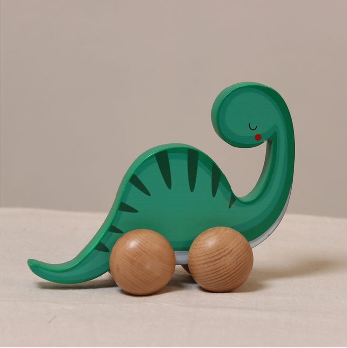 Wooden dinosaur toy